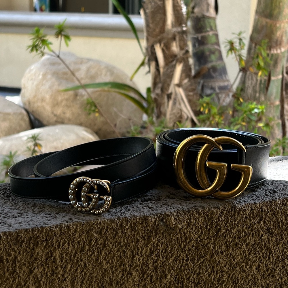 Authentic Gucci Belts (Pair) | Barely worn like new condition